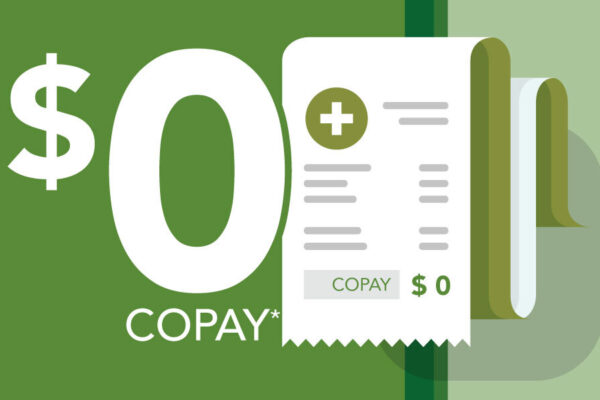 header showing 0 copay
